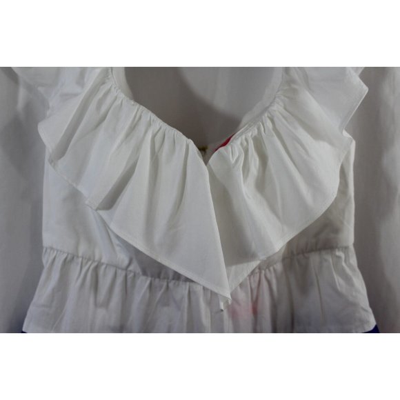 NWT Lilly Pulitzer Emie Ruffle Top Color-Block Size 0 - Picture 3 of 6